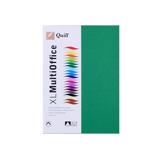 Quill Coloured Paper 80gsm A4 Pack 100 Emerald