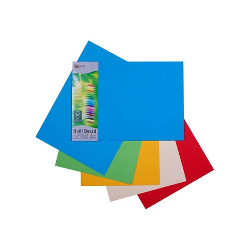 Quill Coloured Board 210gsm A3 Pack 25 Assorted