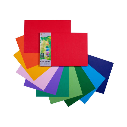 Quill Coloured Board 210gsm A3 Pack 100 Assorted