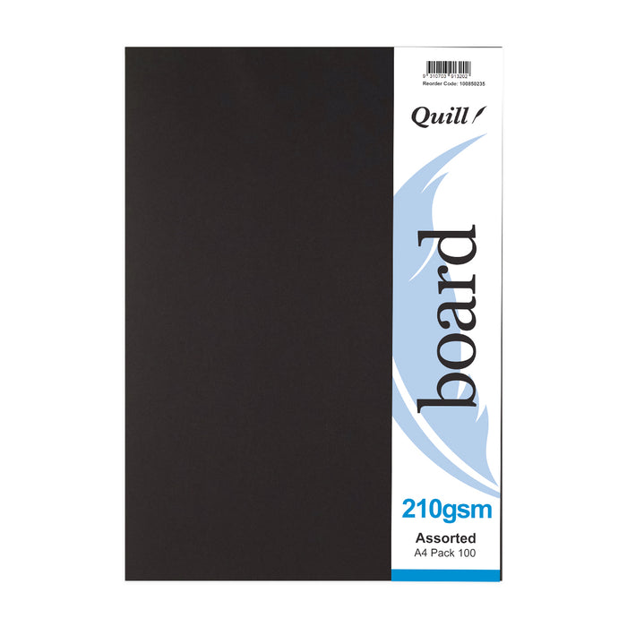 Quill Cover Paper 125gsm A4 Pack 100 Assorted