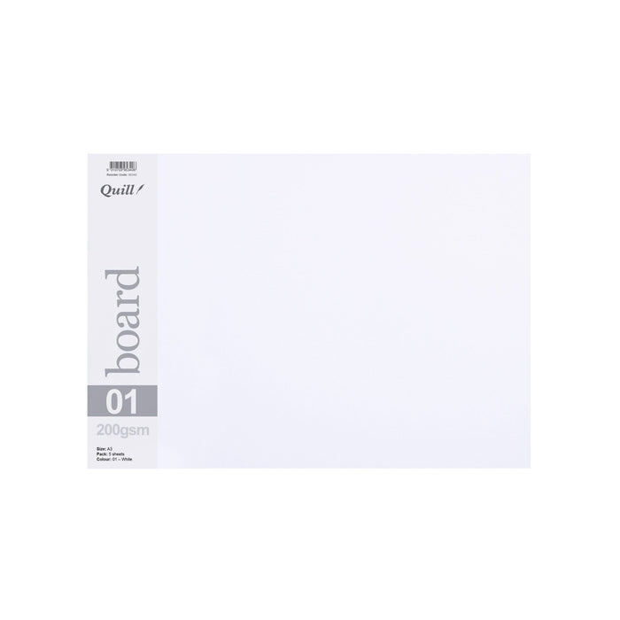 Quill Pasteboard 200gsm A3 Pack 5 White