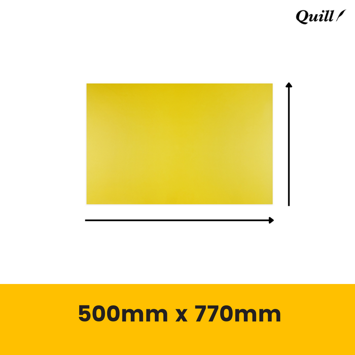 Quill Foam Board 5mm 500mm x 770mm Yellow