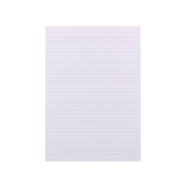 Quill Super Bank Ruled Pad 60gsm A4 80 Leaf White