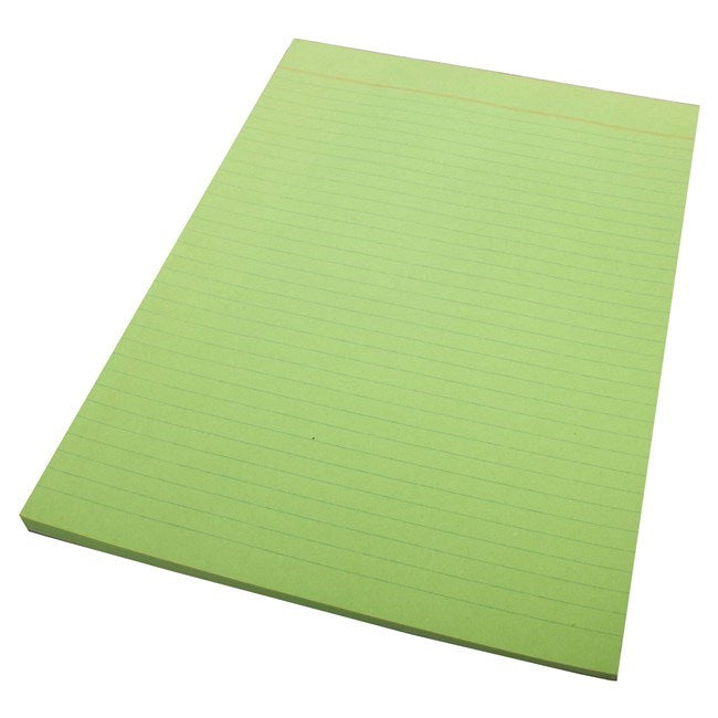 Quill Bond Pad Ruled 70gsm A4 70 Leaf Green