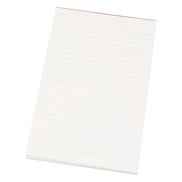 Quill Super Bank Pad Ruled Both Sides 60gsm 8in x 5in (200 x 125mm) 90 Leaf White