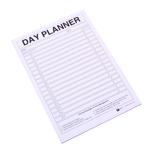 Quill Day Planner Pad 70gsm A4 50 Leaf White