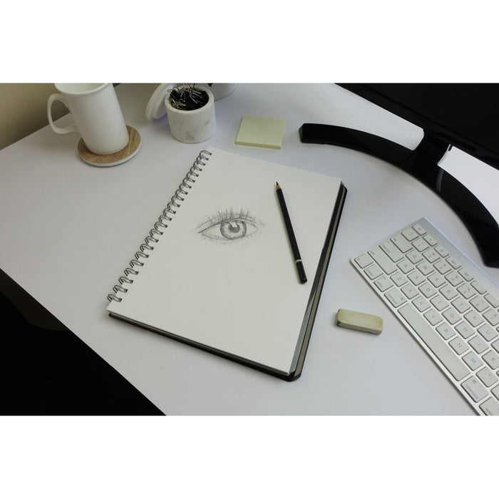 Quill Premium PP Visual Art Diary 125gsm A4 120 Pages Black