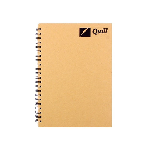 Quill Natural Hardcover Notebook Ruled 70gsm A4 160 pages Beige