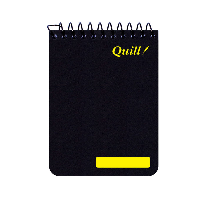 Quill Q Series Pocket Notebook 60gsm PP 112 mm x 77 mm 96 Pages Black
