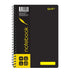 Quill Q Series Notebook 70gsm PP A5 200 Pages Black