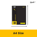 Quill Q Series Notebook 70gsm PP A4 120 Pages Black