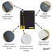 Quill Q Series 5 Subject Book 70gsm PP A4 250 Pages Black