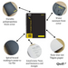 Quill Q Series 3 Subject Book 70gsm PP A4 300 Pages Black