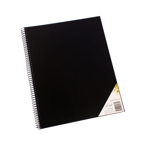Quill Visual Art Diary PP 110gsm 11 x 14 200 Pages Black