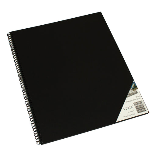 Quill Presentation Visual Art Diary 110gsm A3 90 Pages Black Paper