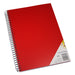 Quill Visual Art Diary PP 110gsm A4 120 Pages Red