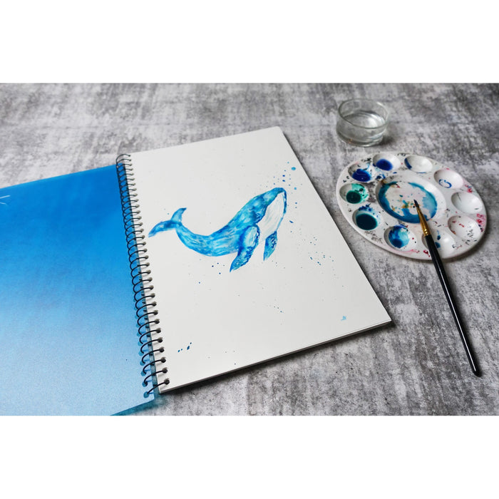 Quill Visual Art Diary PP 110gsm A4 120 Pages Marine Blue