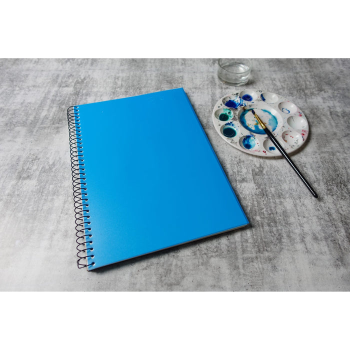 Quill Visual Art Diary PP 110gsm A4 120 Pages Marine Blue