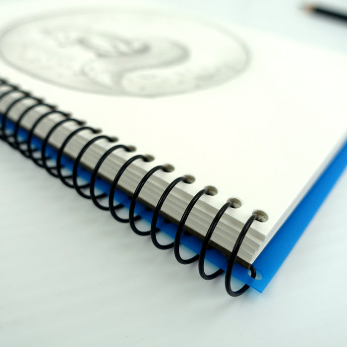 Quill Visual Art Diary PP 110gsm A5 120 Pages Marine Blue