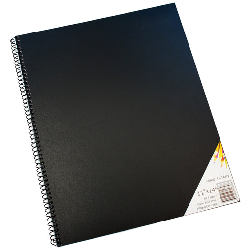 Quill Visual Art Diary PP 110gsm 11 x 14 120 Pages Black