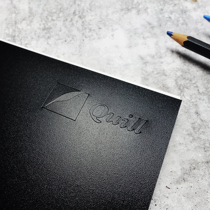 Quill Visual Art Diary PP 110gsm A3 120 Pages Black