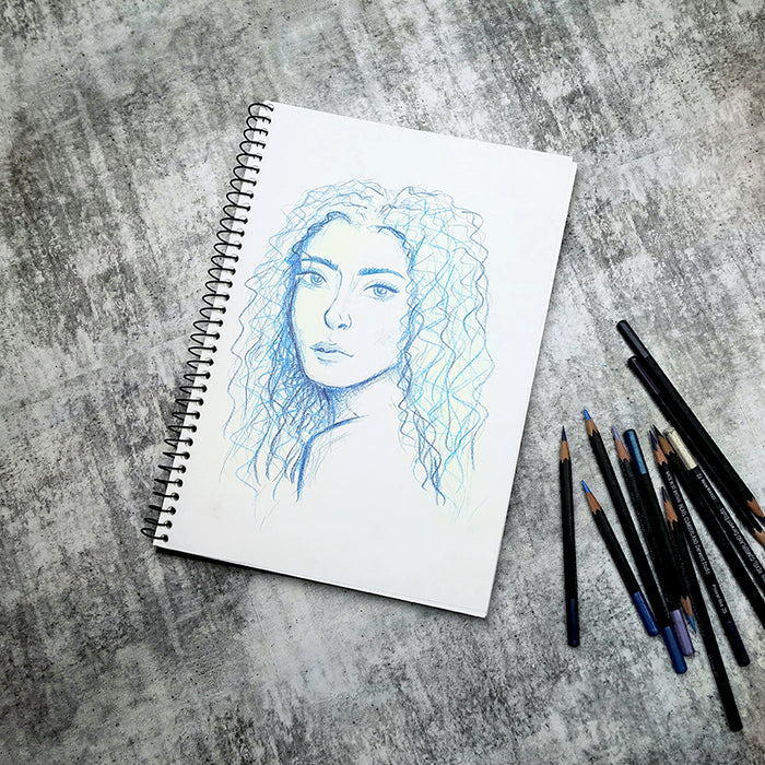 Quill Visual Art Diary PP 110gsm A3 120 Pages Black