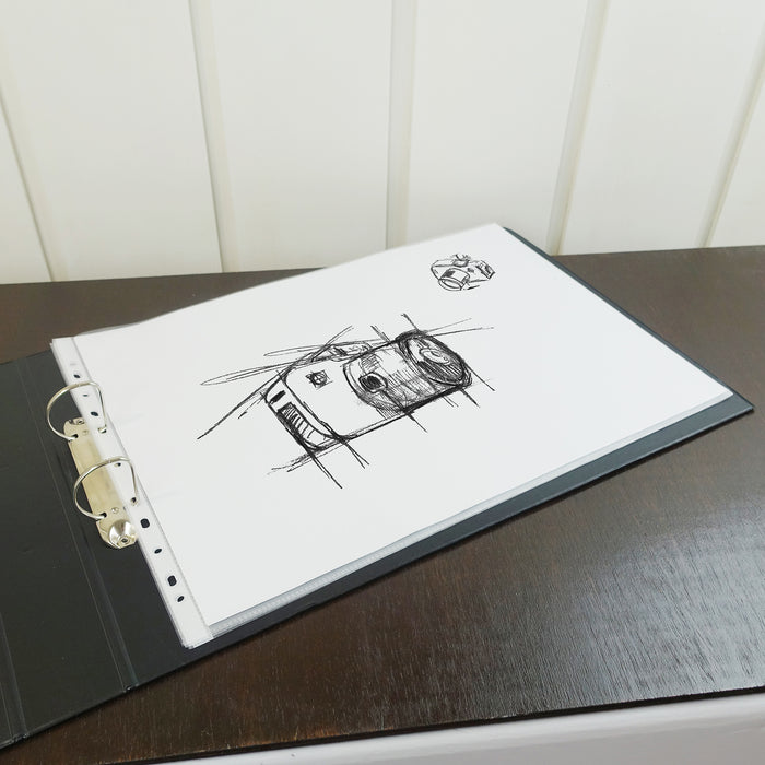 Bantex Ring Binder Landscape A3 2D Ring 38mm Black