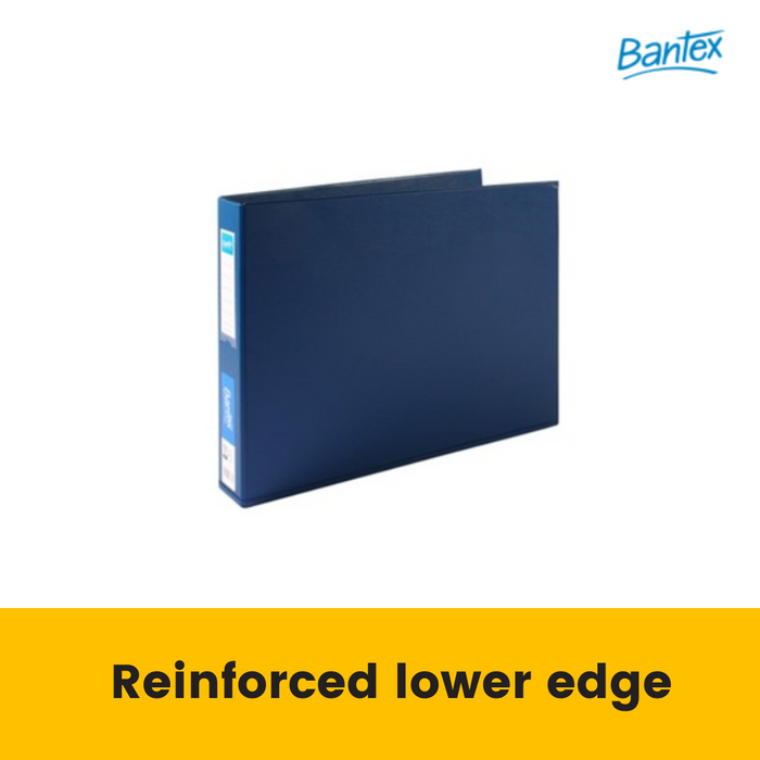 Bantex Ring Binder Landscape A3 3D Ring 38mm Blue