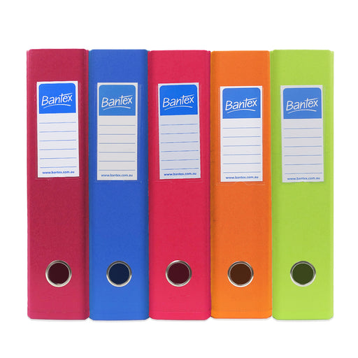 Bantex Fruits Lever Arch File PVC A4 70mm Box 10 Assorted