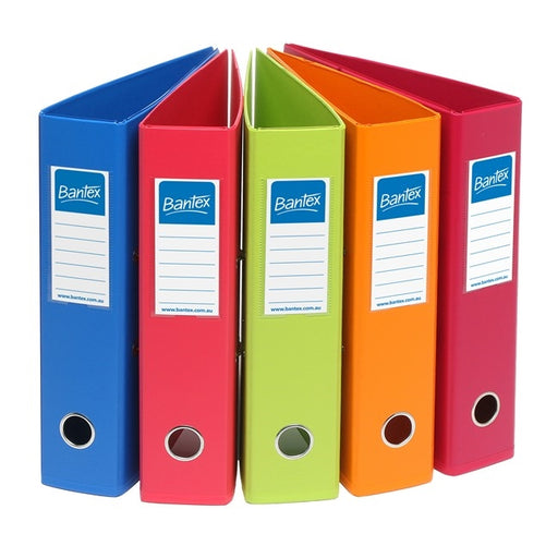 Bantex Fruits Lever Arch File PVC A4 70mm Box 10 Assorted