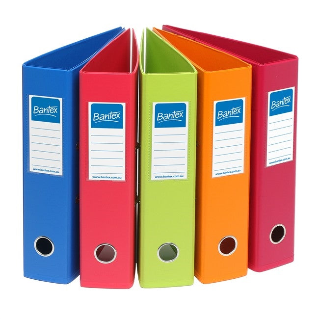 Bantex Fruits Lever Arch File PVC A4 70mm Box 10 Assorted
