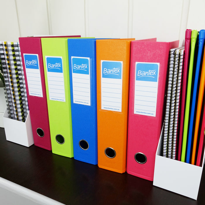 Bantex Fruits Lever Arch File PVC A4 70mm Box 10 Assorted