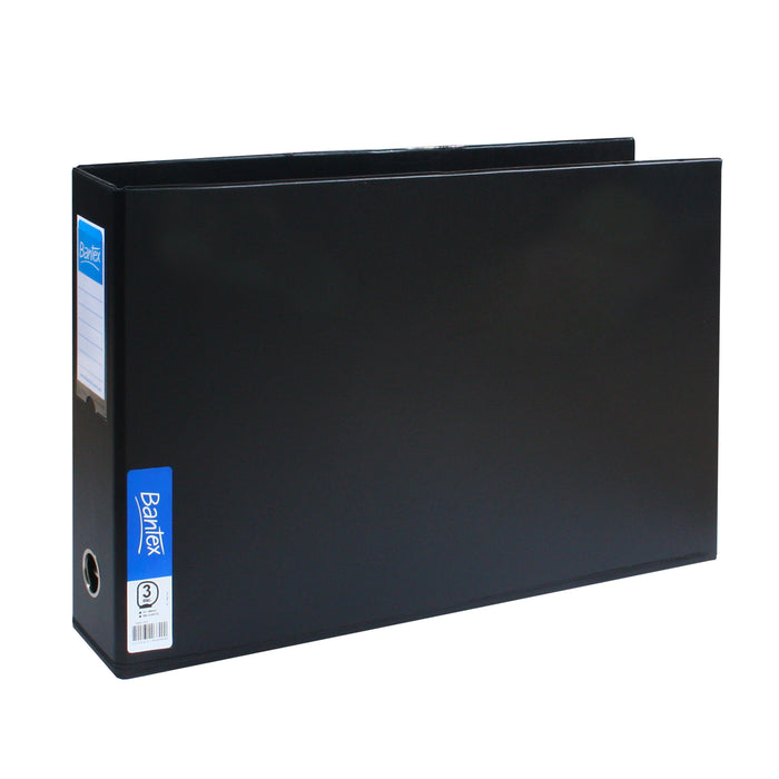 Bantex Ring Binder Landscape A3 3D Ring 65mm Black