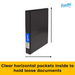 Bantex Standard Insert Ring Binder PP A4 4D Ring 25mm Black