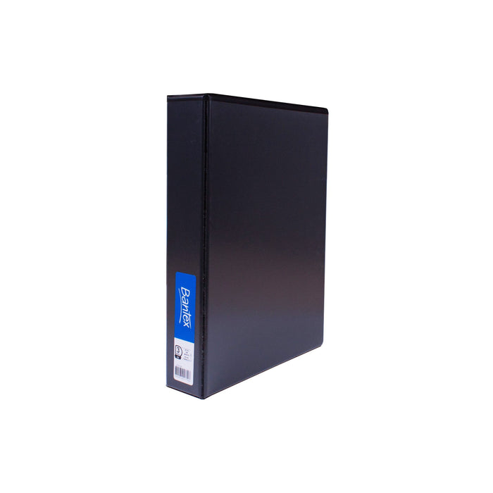 Bantex Standard Insert Ring Binder PP A4 3D Ring 38mm Black