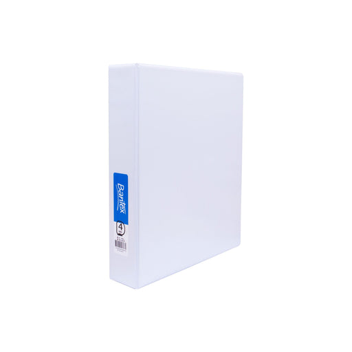 Bantex Standard Insert Ring Binder PP A4 4D Ring 38mm White