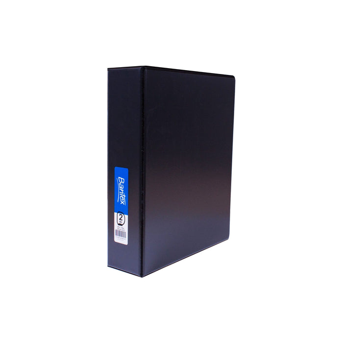 Bantex Standard Insert Ring Binder PP A4 2D Ring 50mm Black