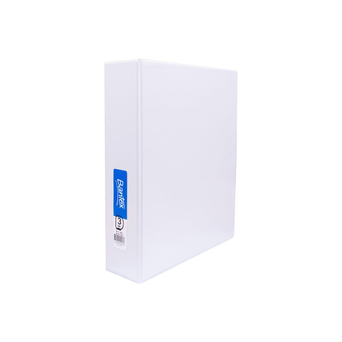 Bantex Standard Insert Ring Binder PP A4 3D Ring 50mm White