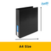 Bantex Standard Insert Ring Binder PP A4 3D Ring 65mm Black