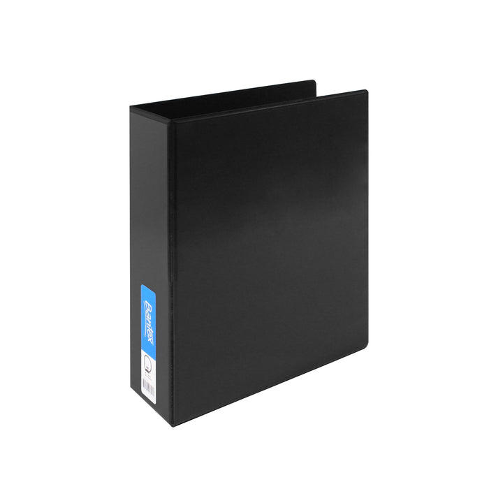 Bantex Standard Insert Ring Binder PP A4 4D Ring 65mm Black