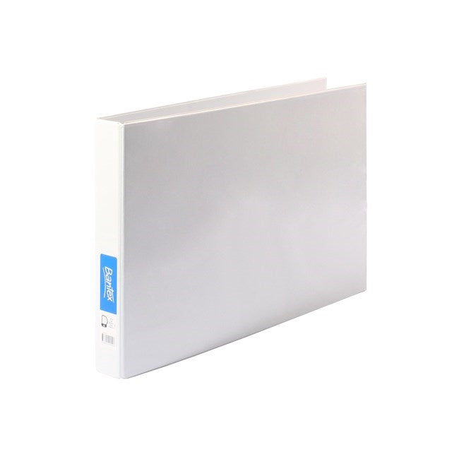 Bantex Insert Ring Binder Landscape A3 4D Ring 25mm White
