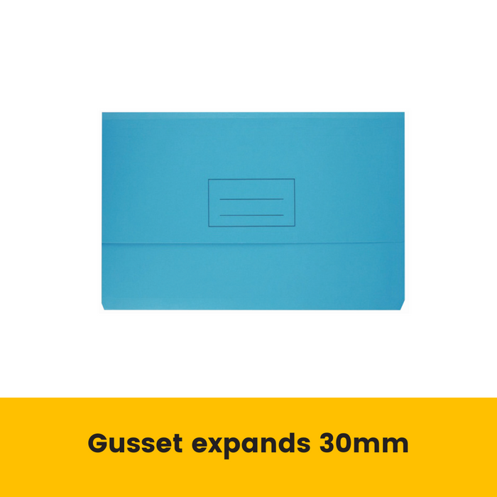 Bantex Document Wallet Manilla 230gsm Foolscap Light Blue
