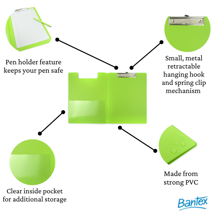 Bantex Fruits Clipfolder PVC A4 Lime