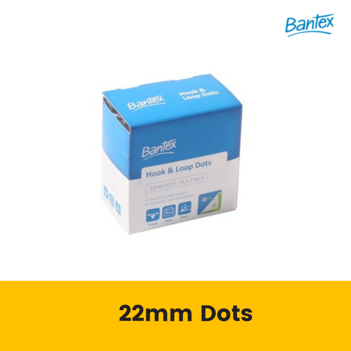 Bantex Hook & Loop Dots 22mm x 1.8m