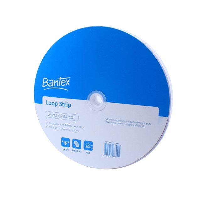 Bantex Loop Strip Roll 25mm x 25m