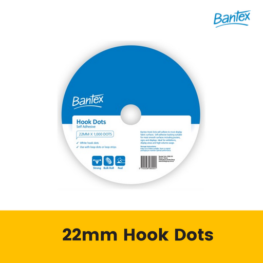 Bantex Hook Dot Roll 22mm x 1000
