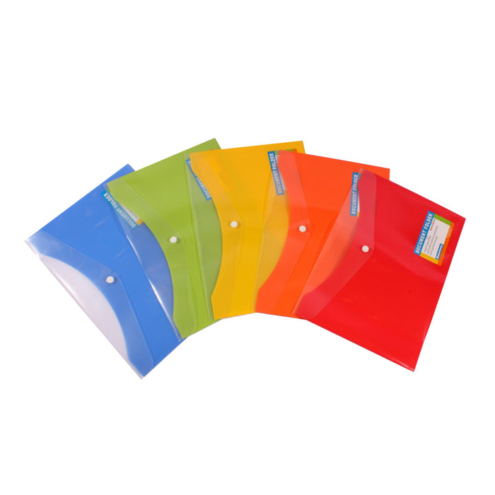 Bantex Tropical Document Wallet A4 Pack 12 Assorted