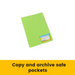 Bantex Tropical Fixed Display Books PP A4 20 Pockets Lime
