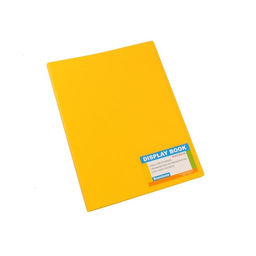 Bantex Tropical Fixed Display Books PP A4 20 Pockets Banana