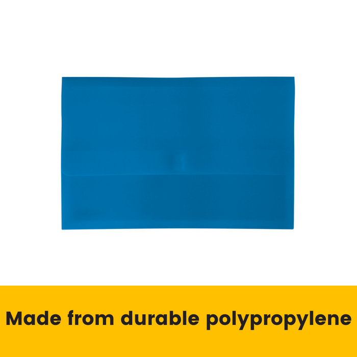 Bantex Polydoc Document Wallet PP Foolscap Bright Blue